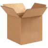 Corrugated Box, 6" x 6" x 6", Kraft