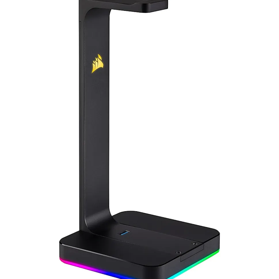 Corsair ST100 RGB Premium Headset Stand With 7.1 Surround Sound - Wired - Headset, Mobile Phone - Charging Capability - CA9011167NA