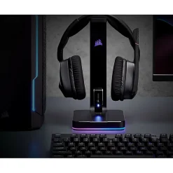 Corsair ST100 RGB Premium Headset Stand With 7.1 Surround Sound - Wired - Headset, Mobile Phone - Charging Capability - CA9011167NA
