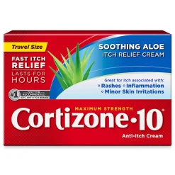 Cortizone-10 Maximum Strength Soothing Aloe Itch Relief Cream, 0.5 Oz