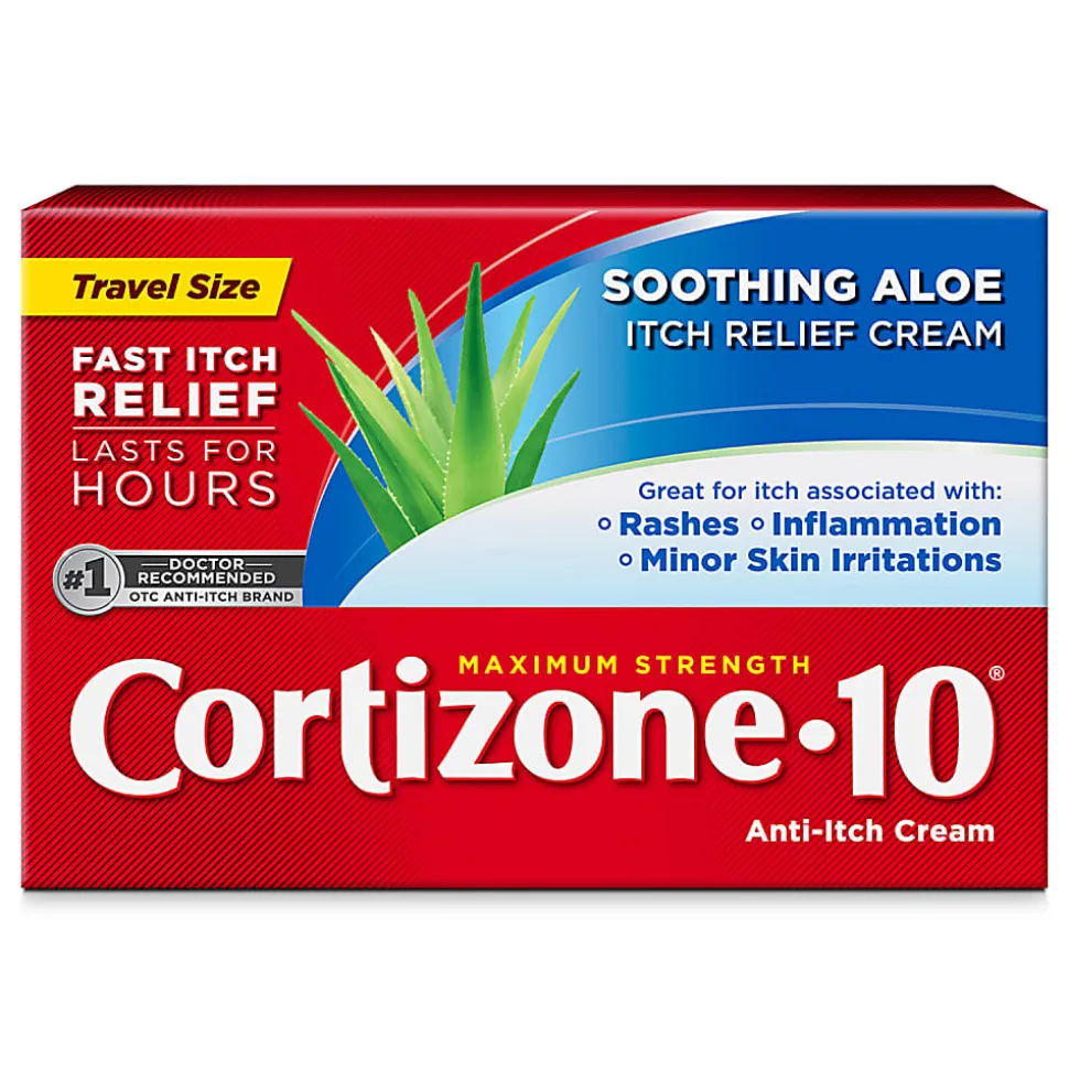 Cortizone-10 Maximum Strength Soothing Aloe Itch Relief Cream, 0.5 Oz