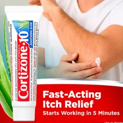 Cortizone-10 Maximum Strength Soothing Aloe Itch Relief Cream, 0.5 Oz