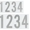 COSCO® Reflective Adhesive Numbers, 3"/4", Reflective Silver, Pack Of 50 Numbers