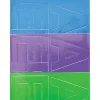 Cosco Vinyl Numbers And Letters, 2", Blue/Green/Purple