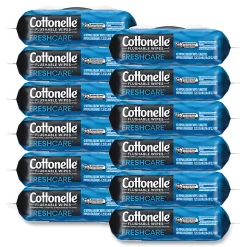 Cottonelle® Fresh Care Flushable Cleansing Cloths, 1-Ply, 3.75 x 5.5, White, 42/Pack, 12 Packs/Carton