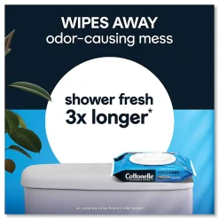 Cottonelle® Fresh Care Flushable Cleansing Cloths, 1-Ply, 3.75 x 5.5, White, 42/Pack, 12 Packs/Carton