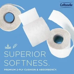Cottonelle Professional Bulk Toilet Paper for Business (17713), Standard Toilet Paper Rolls, 2-PLY, White, 60 Rolls / Case, 451 Sheets / Roll