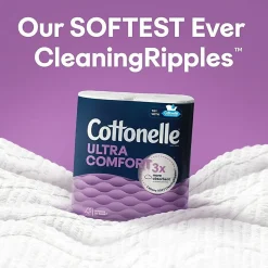 Cottonelle® Ultra ComfortCare Toilet Paper, Soft Tissue, Mega Rolls, Septic Safe, 2-Ply, White, 284/Roll, 12 Rolls/Pack, 48 Rolls/Carton
