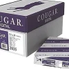 Cougar Digital Multipurpose Paper, 10 Reams, White, Letter (8-1/2" x 11"), 60 Lb, 98 Brightness, 500 Sheets Per Ream