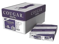 Cougar Digital Multipurpose Paper, 10 Reams, White, Letter (8-1/2" x 11"), 60 Lb, 98 Brightness, 500 Sheets Per Ream