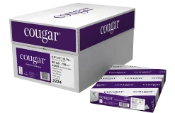 Cougar® Digital Printing Paper, 8 Reams, Letter Size (8 1/2" x 11"), 98 (U.S.) Brightness, 70 Lb Text (104 gsm), FSC® Certified, 500 Sheets Per Ream