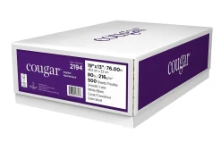 Cougar® Digital Printing Paper, 19" x 13", 98 (U.S.) Brightness, 80 Lb Cover (216 gsm), FSC® Certified, Case Of 500 Sheets