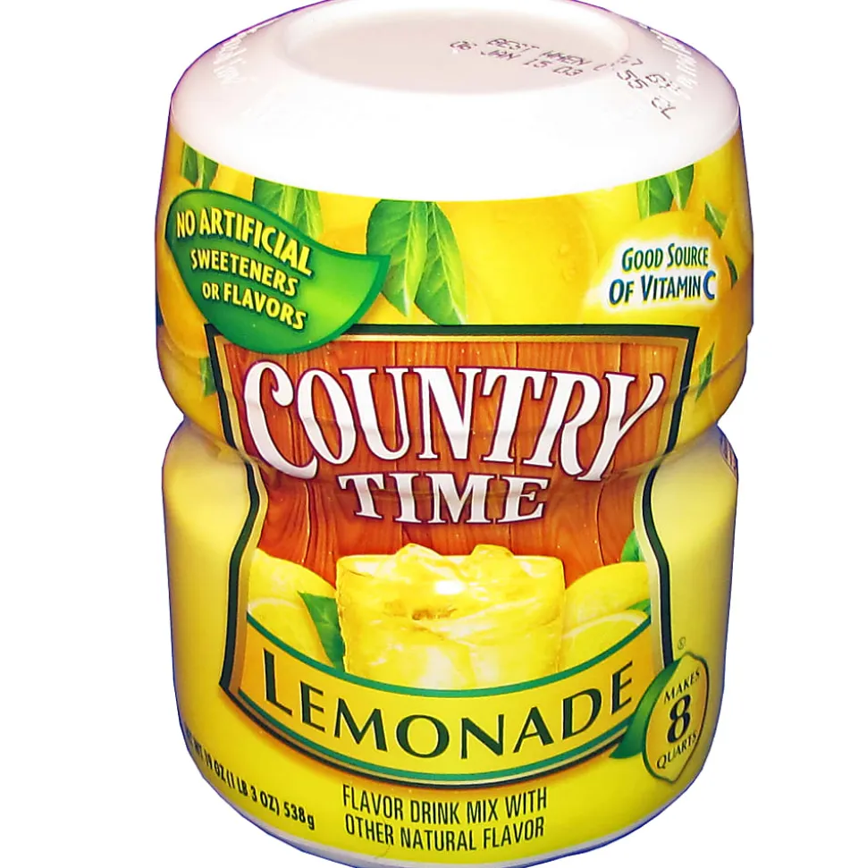 Country Time Lemonade Drink Mix, 19 Oz, Case Of 12