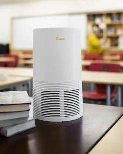 Crane True HEPA Air Purifier with Germicidal UV Light, 300 Sq Ft. Coverage, 9 1/2