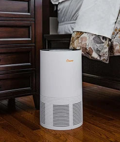 Crane True HEPA Air Purifier with Germicidal UV Light, 300 Sq Ft. Coverage, 9 1/2