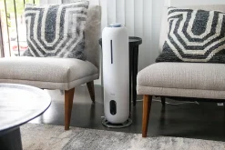 Crane Ultrasonic Cool Mist Tower Humidifier, 2 Gallon, 8-1/2