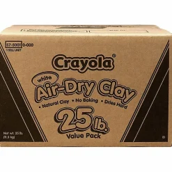 Crayola® Air-Dry Clay, White, 25 Lb