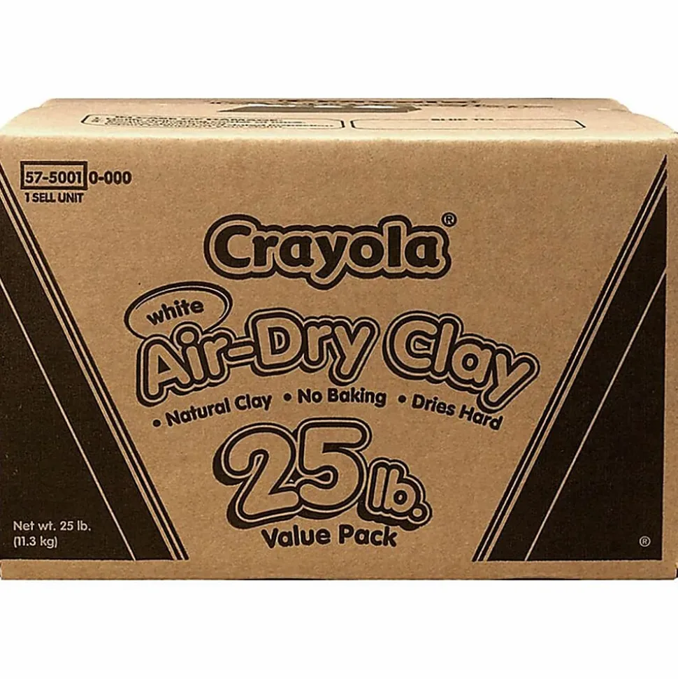 Crayola® Air-Dry Clay, White, 25 Lb
