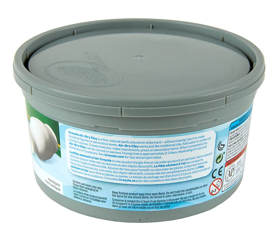 Crayola® Air-Dry Clay, White, 2.5 Lb Tub