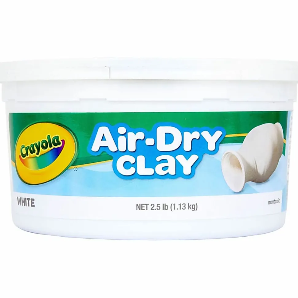 Crayola® Air-Dry Clay, White, 2.5 Lb Tub
