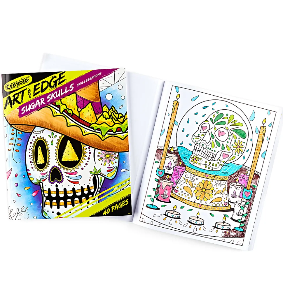 Crayola Art With Edge Sugar Skulls Coloring Book