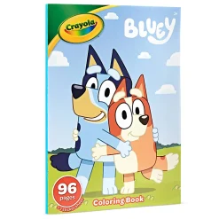 Crayola Bluey Coloring Book, Bluey Stickers Included, Gift for Girls & Boys, 96 Coloring Pages with Sticker Sheet