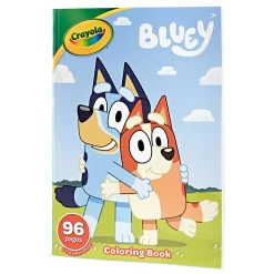 Crayola Bluey Coloring Book, Bluey Stickers Included, Gift for Girls & Boys, 96 Coloring Pages with Sticker Sheet