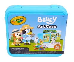 Crayola Bluey Create & Color Art Case (75+pcs), Bluey Coloring Pages & Stickers, Kids Art Kit, Bluey Gift for Girls & Boys, 5+