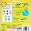Crayola® Bold And Bright Broad Line Markers, Conical Point, White Barrel, Assorted Ink Colors, Box Of 10 Markers