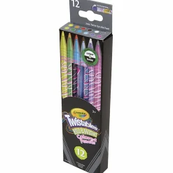 Crayola® Bold & Bright Twistable Pencils, Assorted Colors, Pack Of 12 Pencils