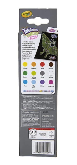 Crayola® Bold & Bright Twistable Pencils, Assorted Colors, Pack Of 12 Pencils