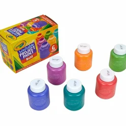 Crayola® Bold Washable Project Paint, 2 Oz, Assorted Colors, Box Of 6 Paints