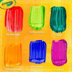 Crayola® Bold Washable Project Paint, 2 Oz, Assorted Colors, Box Of 6 Paints