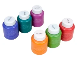 Crayola® Bold Washable Project Paint, 2 Oz, Assorted Colors, Box Of 6 Paints