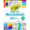 Crayola® Bright Pop Cardstock, 9” x 12”, Pastel, Pack Of 25 Pieces