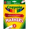 Crayola Broad Line Markers, 48 Markers Total, Broad Tips, Classic Colors, 8 Markers Per Box, Pack Of 6 Boxes