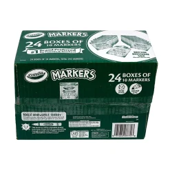 Crayola Bulk Broadline Markers, 10 count, 24 cases Assorted Colors