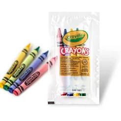 Crayola® Cello Crayons, Assorted Colors, 4 Crayons Per Pack, Carton Of 360 Packs
