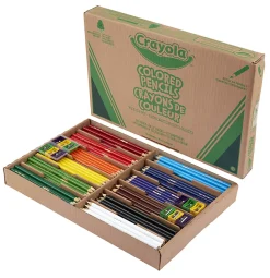 Crayola Classpack, 240ct Colored Pencils, Bulk School Supplies, 12 Different Colors, Classroom Must Haves