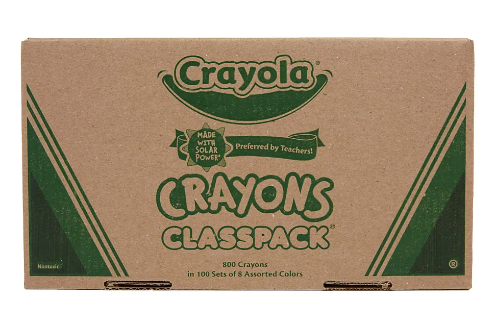 Crayola® Classpack® Standard Crayons, 8 Assorted Colors, Pack Of 800 Crayons