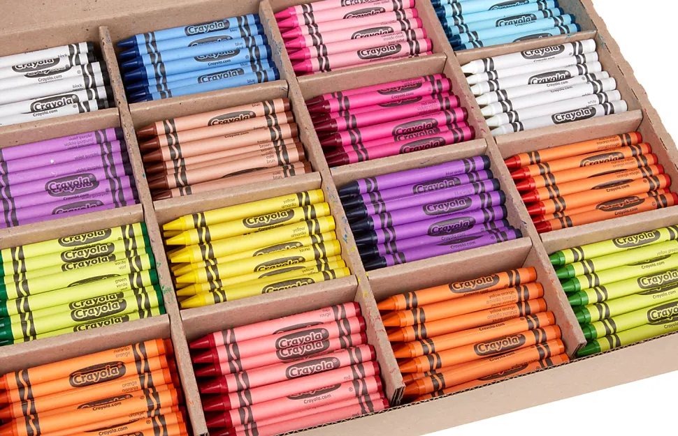 Crayola® Classpack® Standard Crayons, 16 Assorted Colors, Pack Of 800 Crayons