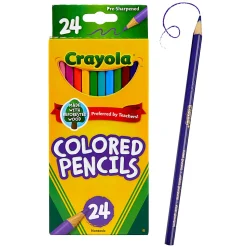 Crayola Colored Pencils, Assorted Colors, 24 Colored Pencils Per Box, Set Of 3 Boxes