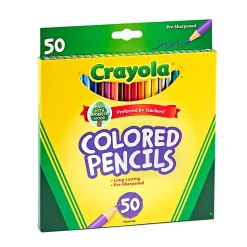 Crayola® Colored Pencils, Assorted Colors, Box Of 50 Color Pencils