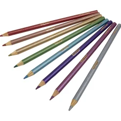 Crayola Colored Pencils, Metallic, 8 Pencils Per Pack, Bundle Of 6 Packs