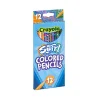 Crayola Colored Pencils, Swirl, Pack Of 12 Colored Pencils