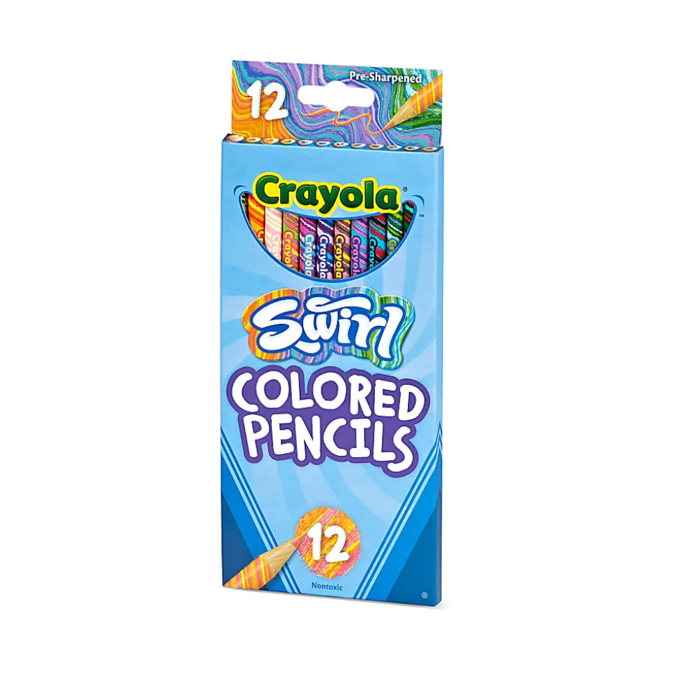 Crayola Colored Pencils, Swirl, Pack Of 12 Colored Pencils