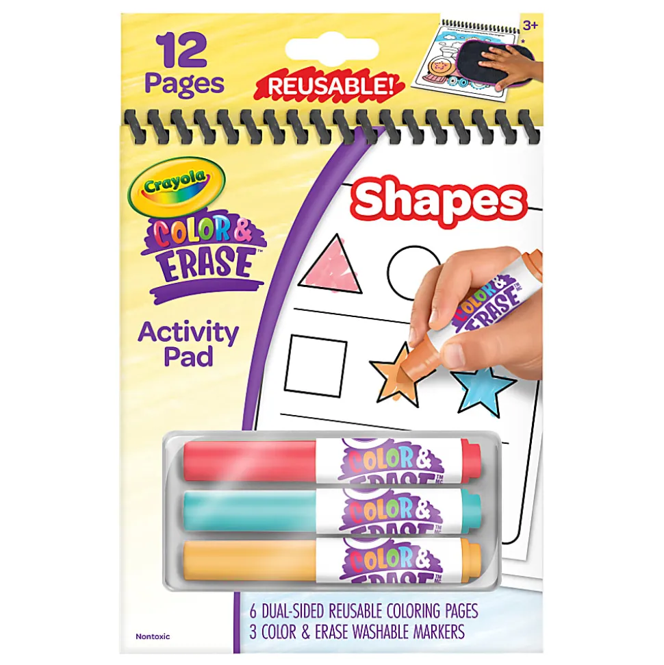Crayola Color & Erase Reusable Activity Pad Shapes