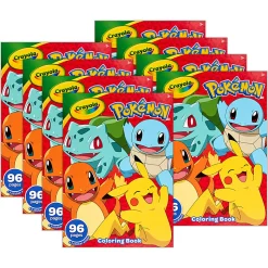 Crayola Coloring Books, Pokémon, Bundle Of 8 Books