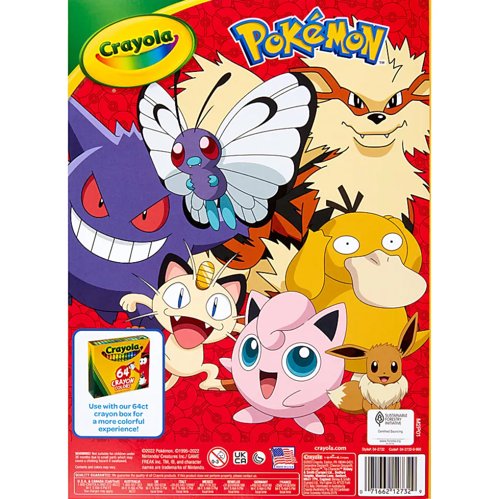 Crayola Coloring Books, Pokémon, Bundle Of 8 Books