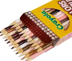 Crayola® Color Of The World Colored Pencils, 3 mm, Assorted Colors, Pack Of 24 Pencils
